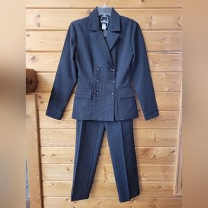 Classic Black Pinstrip Suit